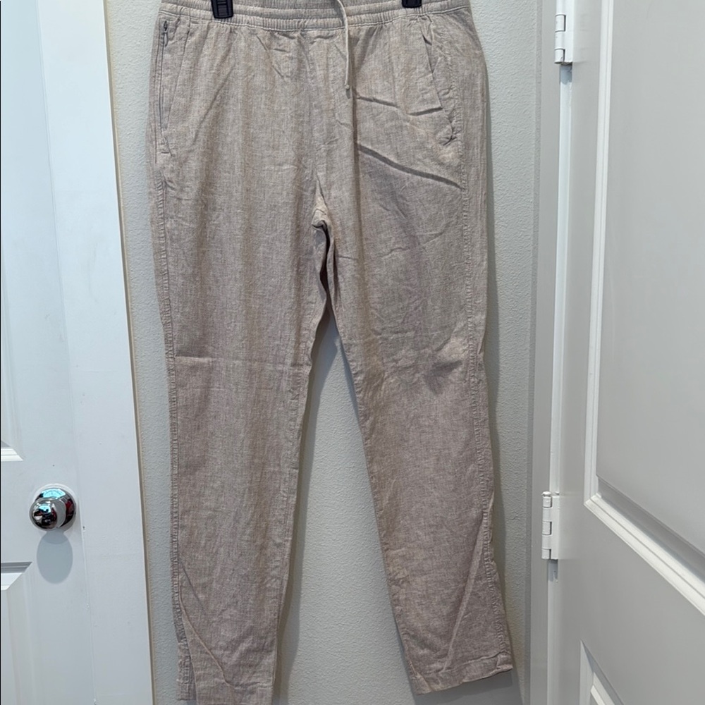 Men's Casual Abercrombie & Fitch linen Tan Pants